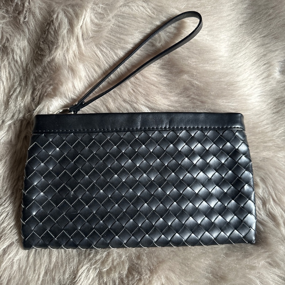 Black Wristlet Clutch H&M